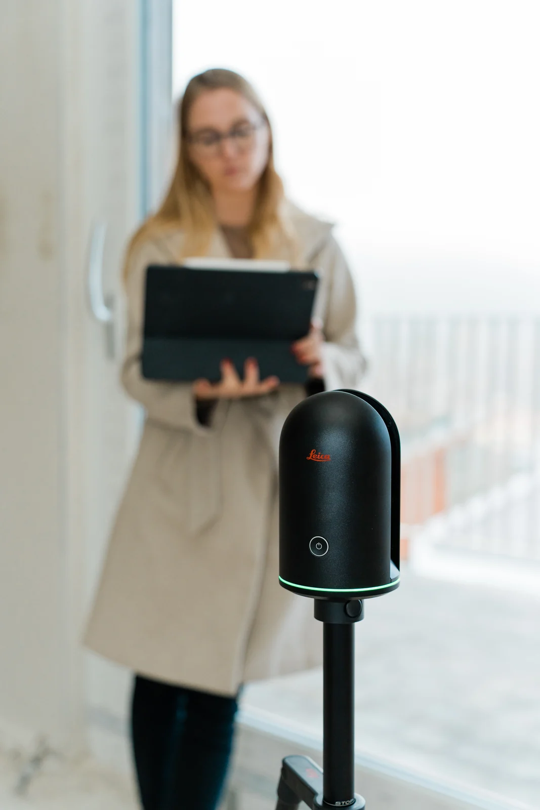 Leica BLK360 Laserscanner bei der Bestandsaufnahme